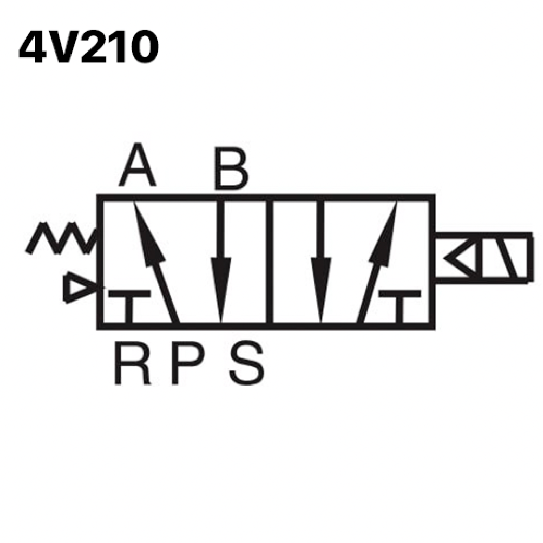 Airtac Pneumatic Air Single Solenoid Valve Way V